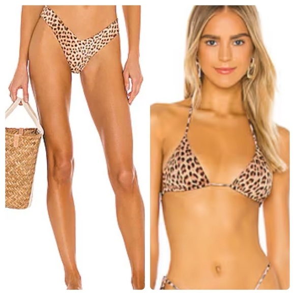 Monica Hansen Leopard Print Bikini - Picture 3 of 15
